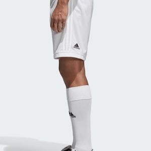 NWT Adidas Size M youth white sport shorts soccer